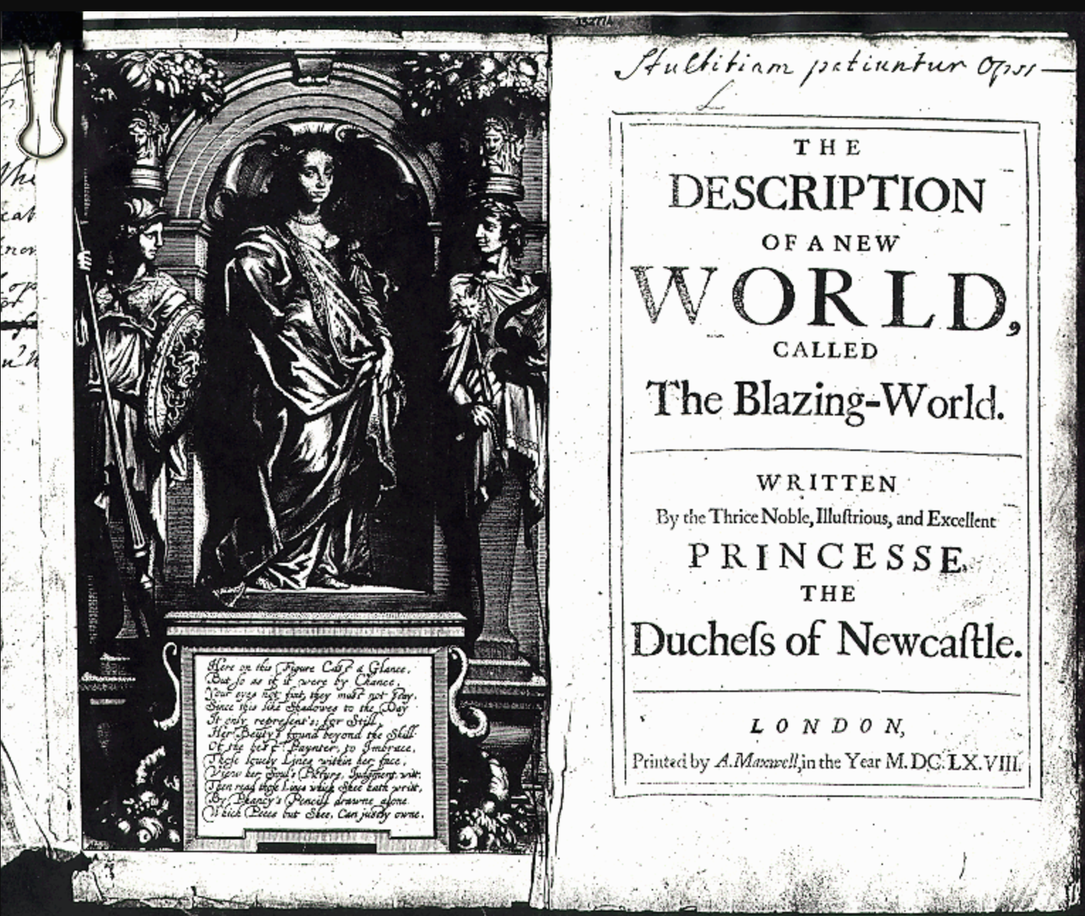 Learn Margaret Cavendish’s The Blazing International: The First Sci-Fi Novel Written Through a Girl (1666)